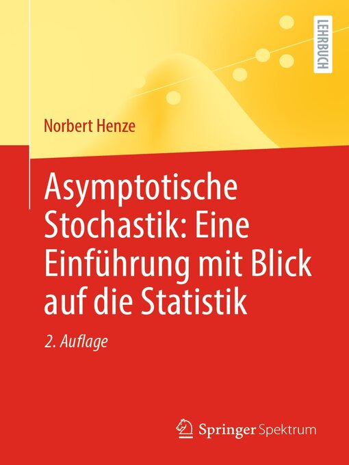 Title details for Asymptotische Stochastik by Norbert Henze - Available